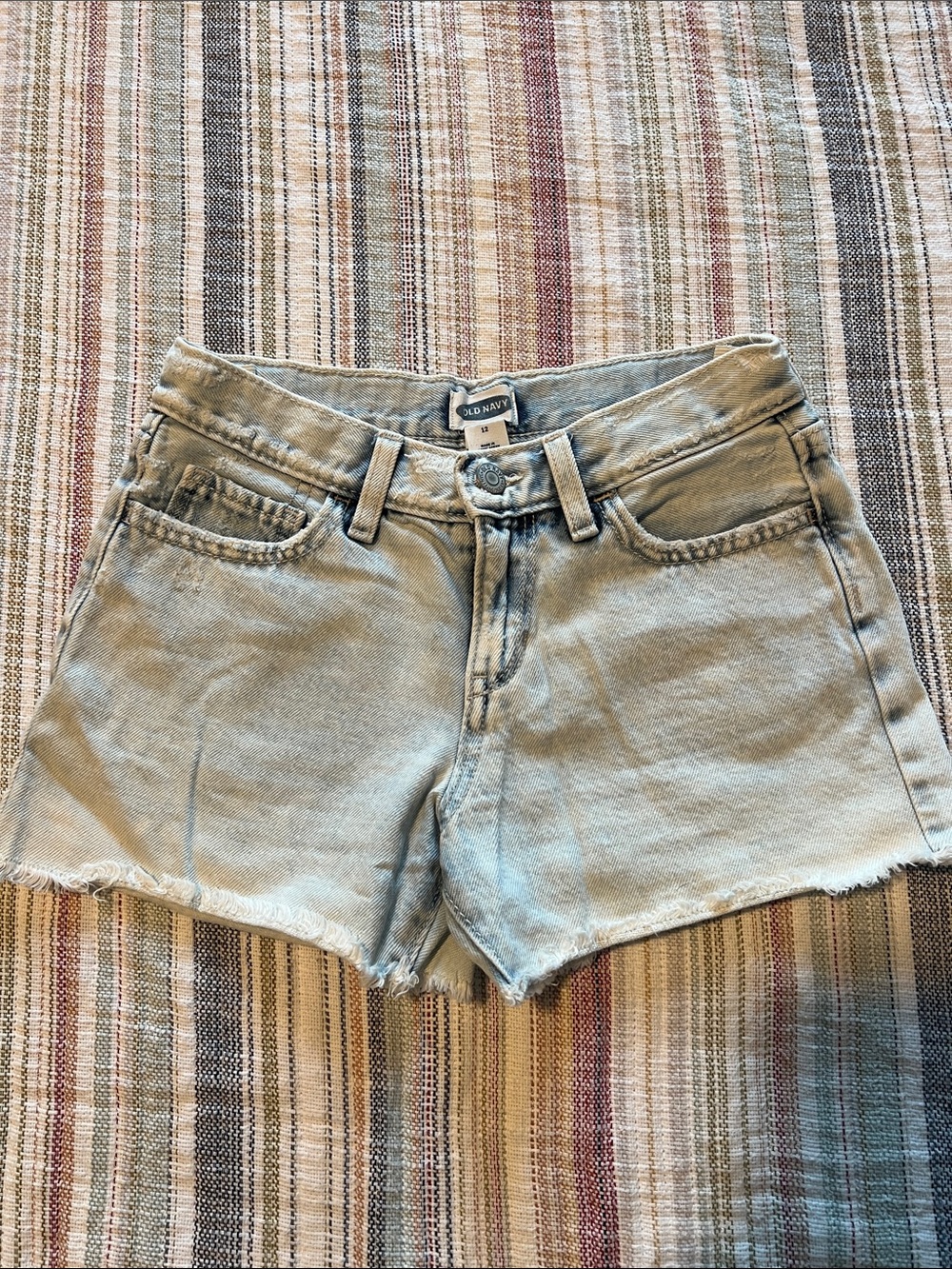Old Navy Faded Light Blue Denim Cutoff Shorts